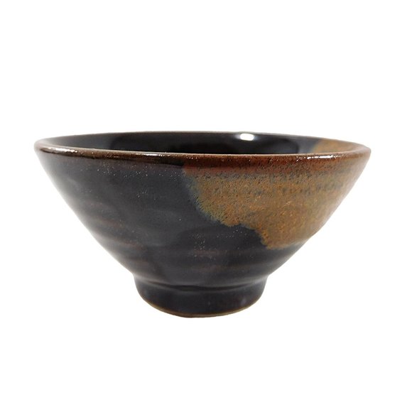 3 Piece Traditional Kanji Sake Wine Set Tokkuri Pitcher 2 Cups Black Stoneware - Picture 7 of 9